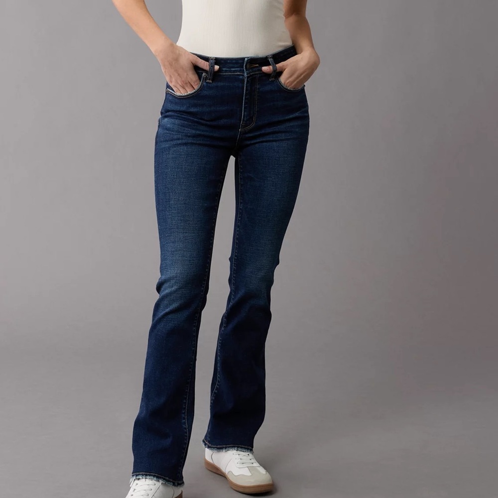American Eagle High Rise Skinny Kick Bootcut Jeans size 20 regular